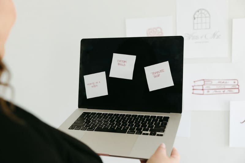 Behind-the-scenes look at website strategy and service planning for a creative business.